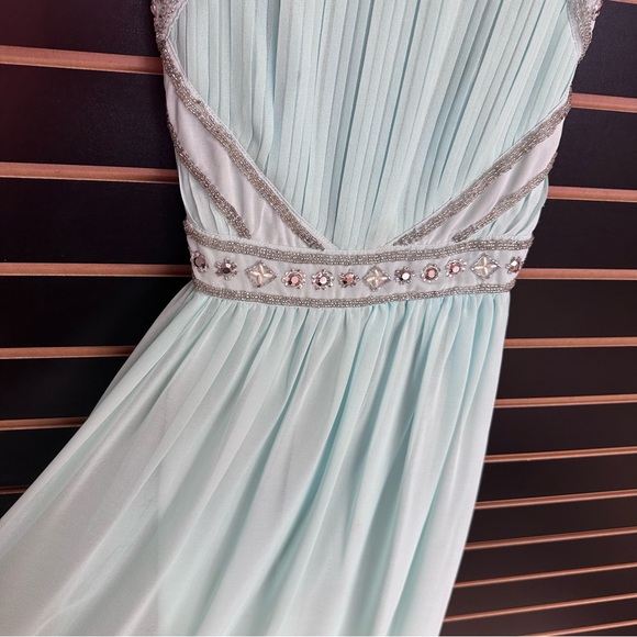 Forever 21 Ball Gown Dress Teal Green Formal Small - Picture 15 of 16